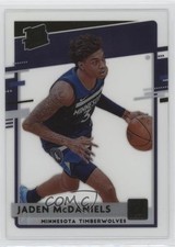 2020-21 Panini Clearly Donruss Rated Rookie Purple Jaden McDaniels #93 1j2