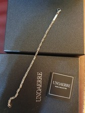 UNOAERRE BRACCIALE da uomo ad Intreccio Bizantino (Acciaio placcato argento)