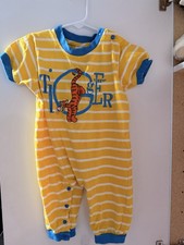 Disney Vintage Embroidered Tigger Sleeper Or Romper 18mos