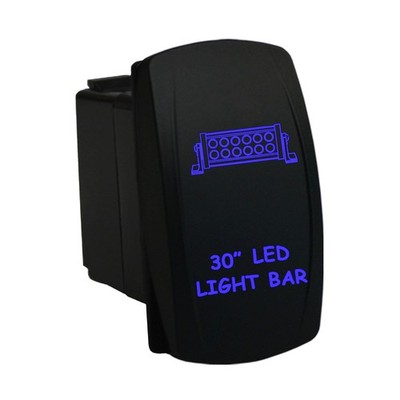 30'' LED LIGHT BAR 6B29B Rocker Switch Laser LED blue john deere gator waterproof