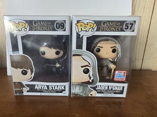 Funko Pop! Television Game of Thrones. Jaqen H'ghar 57 and Arya Stark 09. HTF