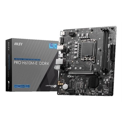 MSI PRO H610M-E DDR4 Mainboard Intel H610 LGA 1700 Micro ATX