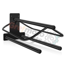 Heavy Duty Black Metal Wall Mounted Saddle Rack for Saddle  Tack Bag Storage