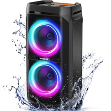 Portable Bluetooth Speaker 240W, Loud Boom Box with Deep Bass Subwoofers, IPX...