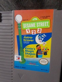 Sesame Street 123 (Nintendo Entertainment System, 1989) NES Cartridge Tested