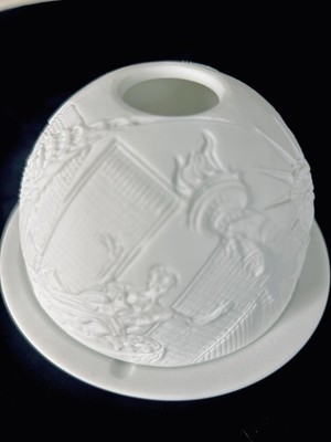 Bernardaud Limoges Porcelain Candle Holder New York Skyline Twin Towers