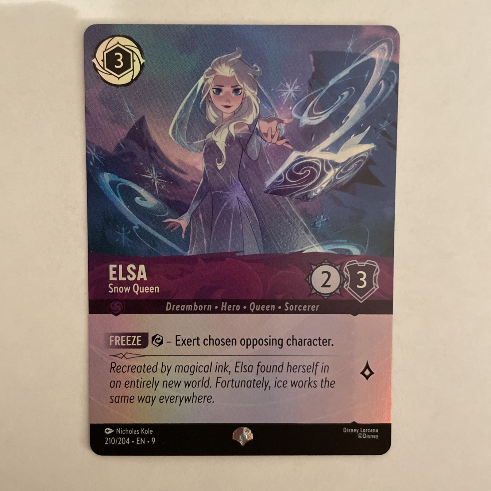 Disney Lorcana TCG: Elsa - Snow Queen Epic 210/204 EN 9