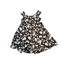 Torrid Black Floral Scuba Knit Off The Shoulder Midi Skater Dress Size 4
