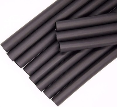 Dual Wall 3/8 Black Adhesive Lined Heat Shrink Tubing, Marine Grade Waterproof