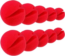 10 Packs 10/40 Pack Red Clown Nose Red Foam Sponge Nose for Halloween Christmas 