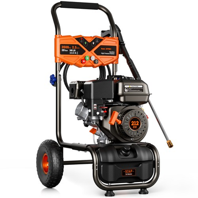 #ad Mutaomay Pressure Washer 2.3 GPM 3500 PSI Gas Power Washer 209cc with Soap Tank $268.99
