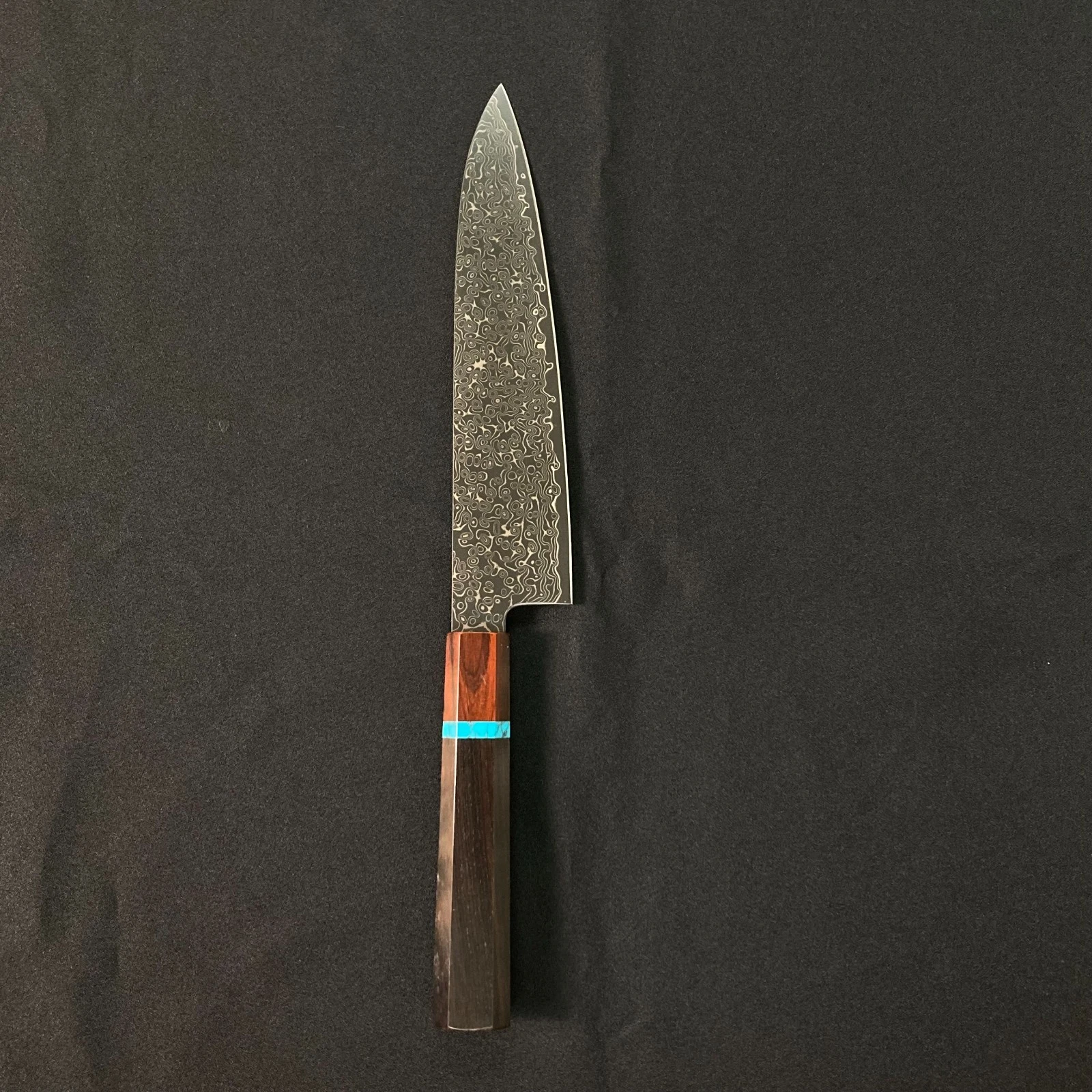 Japanese Damascus Gyuto Knife 200mm Hammered Pattern with Wa Handle 86
Opens in a new window or tab