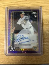 2025 Topps Chrome - Rookie Autographs JT Ginn #RA-JTG Purple Refractor /250