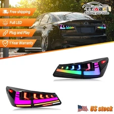 RGB LED Tail Lights For Lexus IS250 IS350 ISF 2006-2013 2012 Start UP Animation