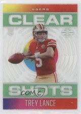 2021 Panini Illusions Clear Shots Emerald Trey Lance #CS-18 2f4