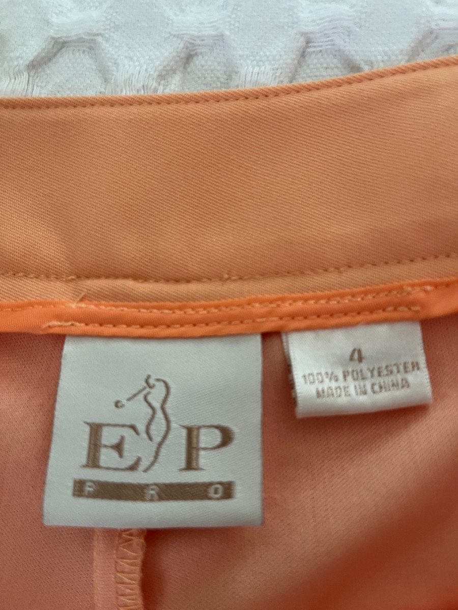 E & P Pro Golf Women's Classic triple Pleated  Skort  light peach size 4 View 2