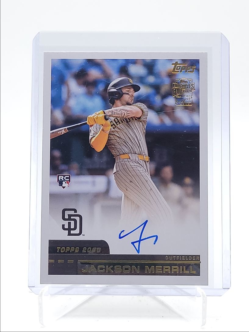 JACKSON MERRILL 2024 TOPPS ARCHIVES 2000 FAN FAVORITES ROOKIE RC AUTO Q6017
