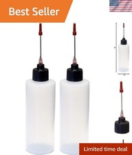 Medical-Grade 4 oz Squeeze Bottles with 1.5" Stainless Steel Needle Applicators