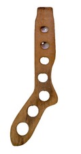 One Vintage Large Wood Stocking Wool Sock Dryer Stretcher Form 32.5  X 5  