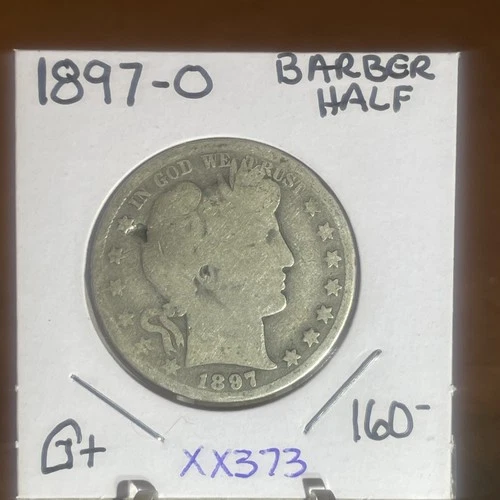 1897 O SEMI KEY BARBER HALF  In Good++ Condition XX373