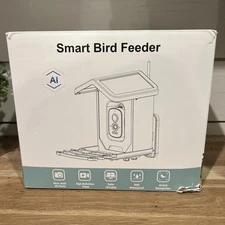Smart AI Recognition Bird Feeder Solar Charging Waterproof Ultra Wide HD Res. 