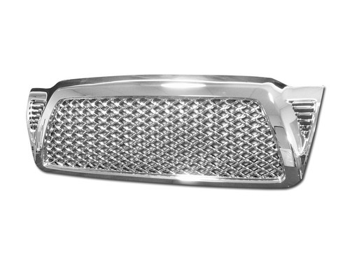 Spec-D Tuning Mesh Grille With LED Lights For Toyota Tacoma 2005-2011 – Matte Black