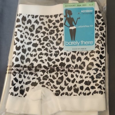 Barely There CustomFlex Fit Boyshort Panties Leopard XL/8 1 Pack - NWT