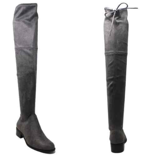CHARLES BY CHARLES DAVID Gammon Over-The-Knee Suede Boot In Charcoal Size 7M - Picture 1 of 9