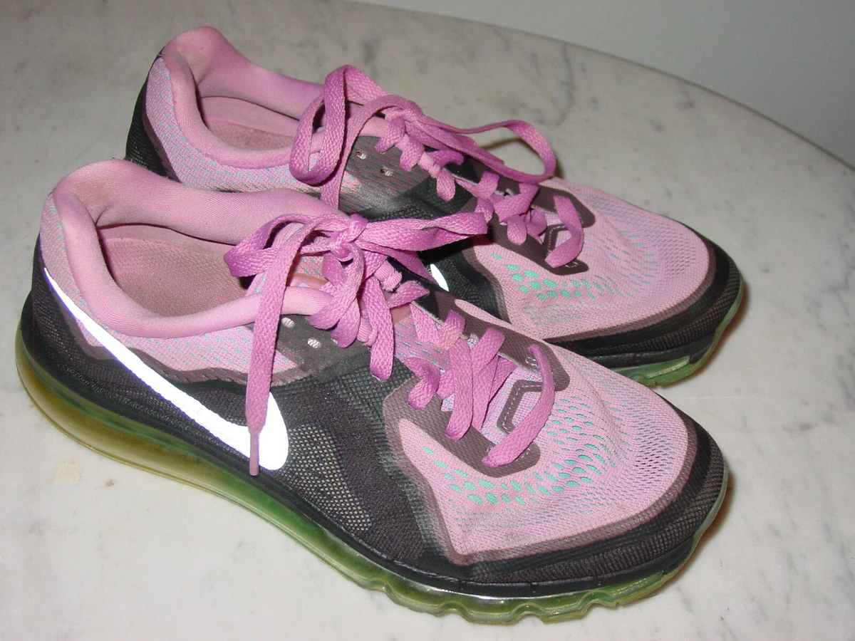 2014 Nike Air Max 2014 Purple Black Turquoise Running Shoes Size