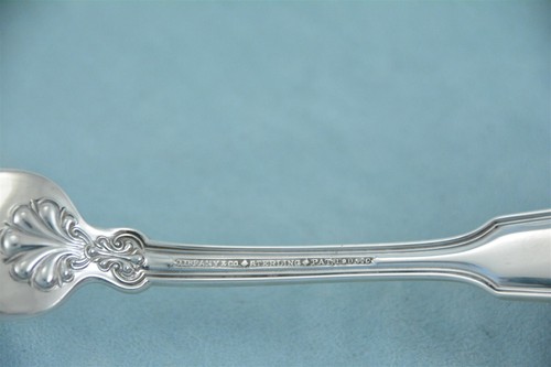Tiffany & Co. Shell & Thread Sterling 6-3/4" Luncheon Dinner Fork No Monogram - Picture 7 of 7