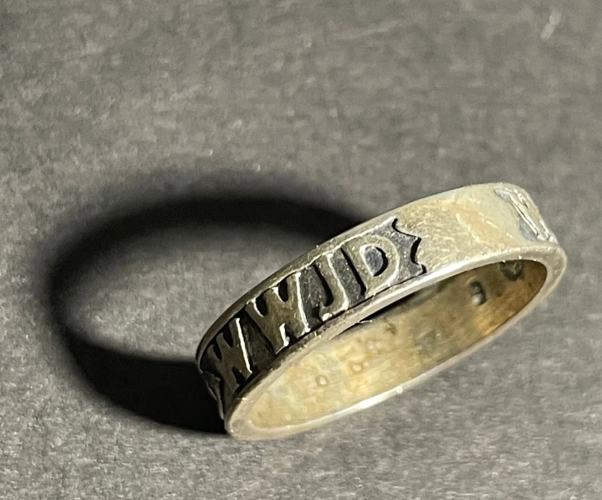 VINTAGE Ring 925 STERLING SILVER WWJD