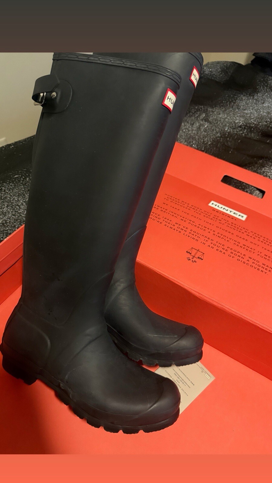 Hunter Waterproof Rain Boots for Women and Men - Comfortable Durable Outdoor Footwear  -image
