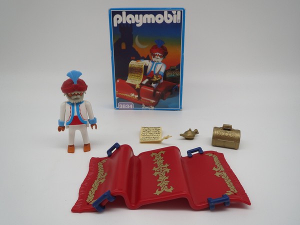 Playmobil 3834 "Alfombra Voladora y Accesorios" en EMBALAJE ORIGINAL de 1995 ¡RARO/RARO!