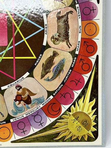 Vintage Selchow & Righter Board Game Madame Planchette Horoscope Game Box - 1967 - Picture 16 of 17