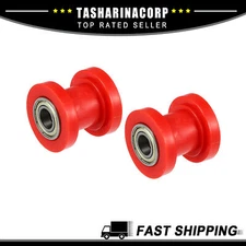 2 Pcs 10mm Drive Chain Pulley Chain Adjustment Tensioner for Street Bike ATVs