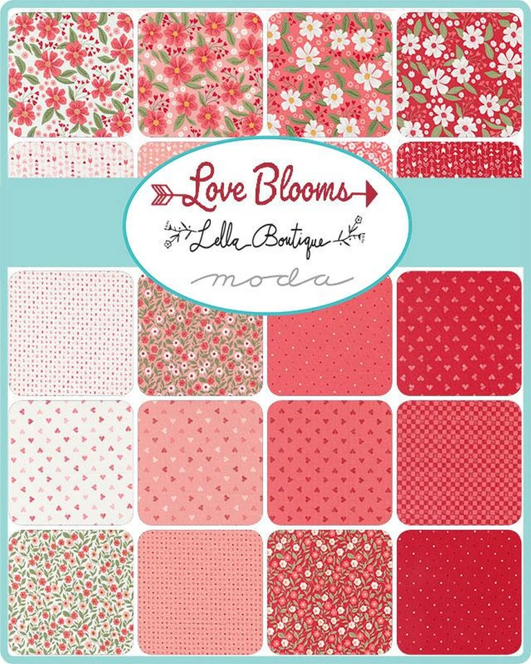 Love Blooms Moda Layer Cake 42 100% Cotton 10" Precut Quilt Squares - Image 2 of 4