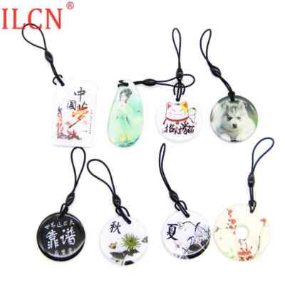 S50 1K 13.56MHz UID RFID Card Writable Keyfob Key Tag Badge Card Keychain