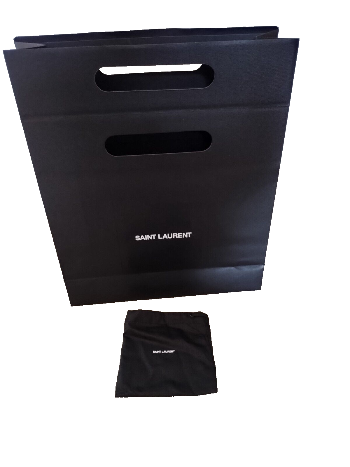 Authentic Saint Laurent Shopping Bag with Jewelry Pouch and Dust Bag New
