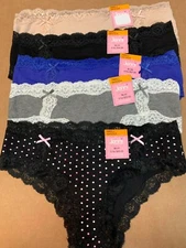 Jenni by Jennifer Moore Women's Cotton Lace Trim Hipster XS, S, M, L, XL, 2XL