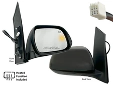 For Mirror Blind Spot Detection Power Heated 2018-2020 Sienna Passenger Side