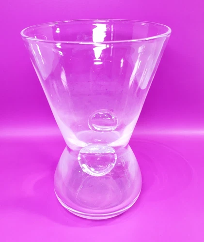 Steuben Crystal Thumb Print 6" Vase - Vintage Art Glass With Signature READ