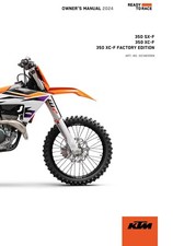 KTM Owners Manual Book Guide 2024 350 XC‑F FACTORY EDITION US