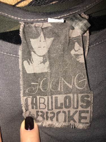 Young Fabulous & Broke Top  Blouse Size XS New No Tag Gray da - Picture 5 of 9