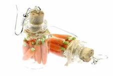 Carrots in a jar storage jar earrings Miniblings can bottle glass kitchen