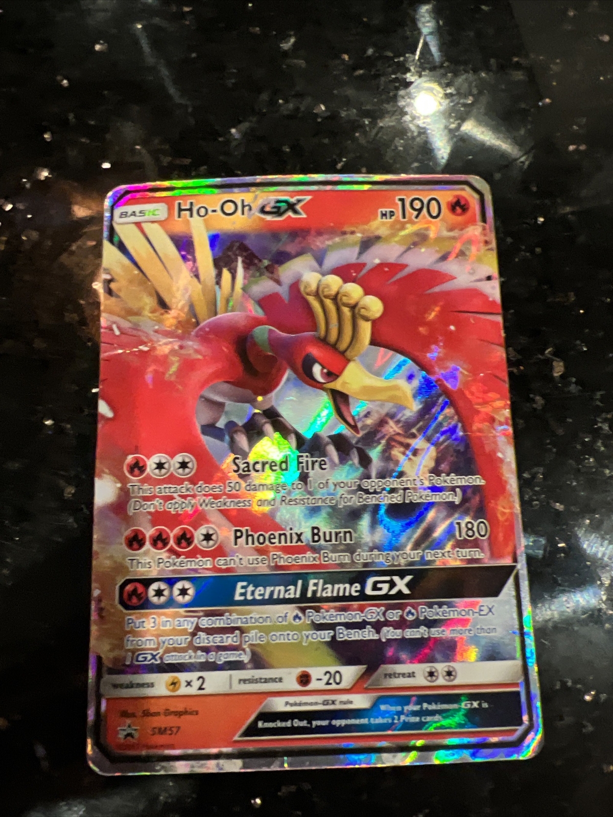 Pokémon TCG Ho-Oh GX SM Black Star Promo SM57 Promo NM