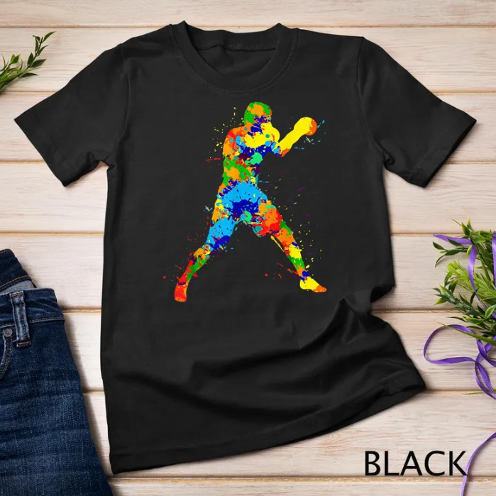 T-Shirt Unisex Boxing Boxer Boys Kids Men Cool Boxing Lover T-Shirt