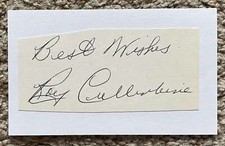 Roy Cullenbine signed cut - Tigers Indians debut 1938