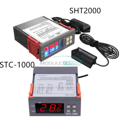 Termostato Caldaia Wifi Termostato Digitale Regolabile STC-1000/SHT2000 | Controlla Temperatura E Umidità | 110-220/230V Controllore Temperatura Umidità - Foto 6