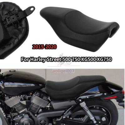 Black Driver Passenger Seat Seat for harley Street 750 500 XG500
