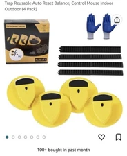 UPDATED 2025 Bucket Mouse Trap 4 Pack FAST SHIPPING FROM USA mousetrap